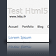 Test d'intégration en html5 et Css3